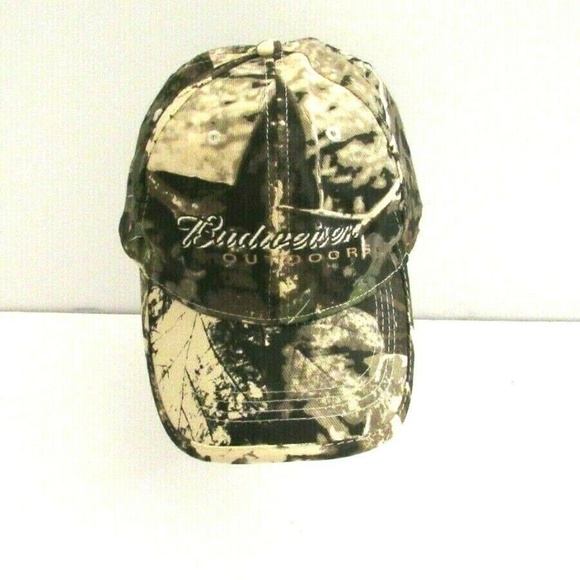 Vintage 90s Budweiser King Of Beers Outdoor Camo H - Picture 1 of 8